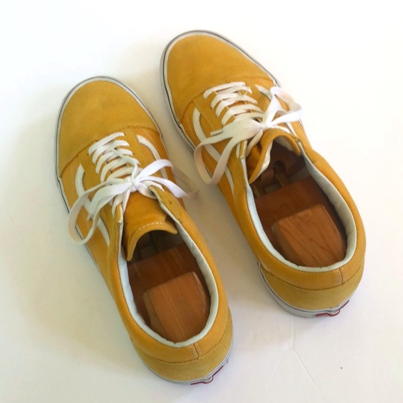 Yellow Suede Old Skool Vans Size 13 - Picture 2 of 10